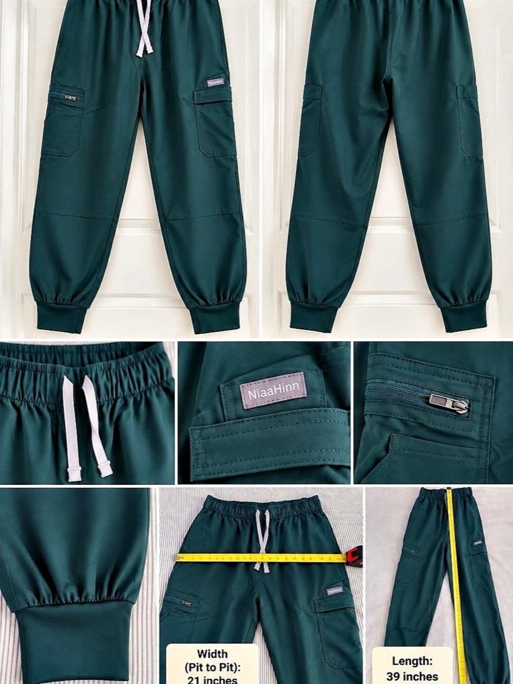 Women's Scrub Set in Green Like New - Picture 5 of 7
